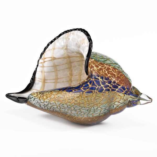 5 Mouth Blown Large Conch Shell Artistic Glass - Image 3