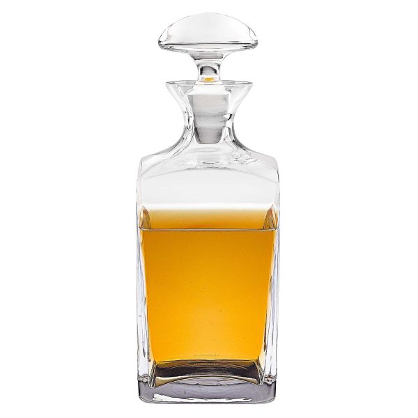 Mouth Blown European Crystal Scotch or Whiskey Decanter 34 oz - Image 3