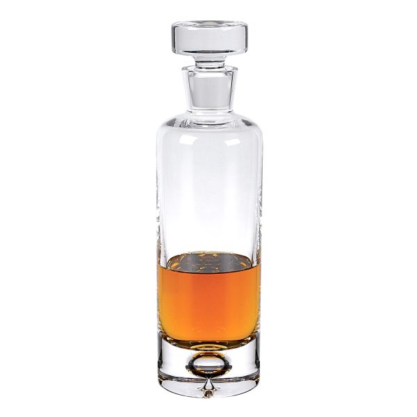 Mouth Blown European Crystal Round Decanter 28 oz - Image 3