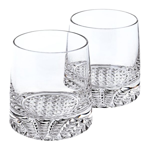 Mouth Blown European Crystal Whiskey Set 4 Pc Rocks or DOF Set - Image 3