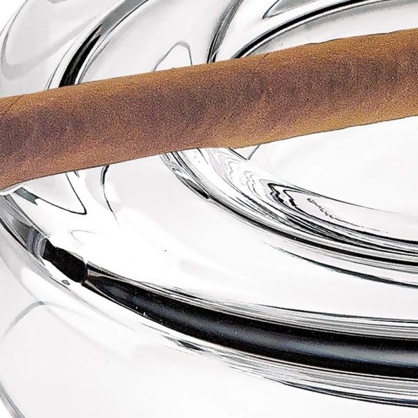 Mouth Blown European Crystal Cigar Ash Tray - Image 3