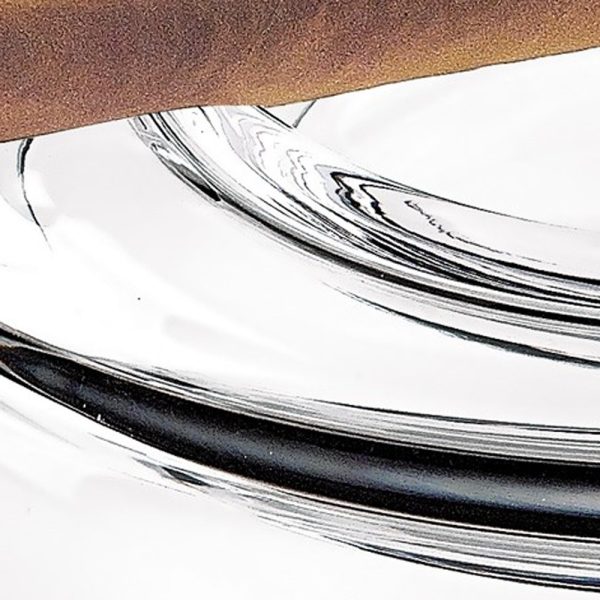 Mouth Blown European Crystal Cigar Ash Tray - Image 4