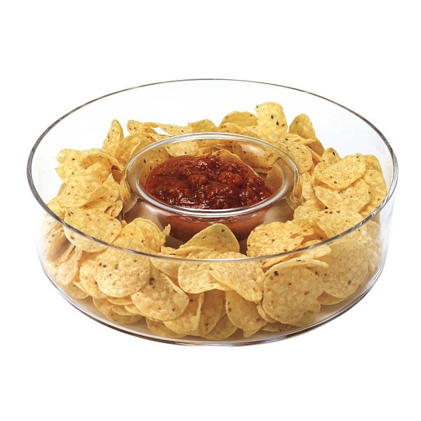 Mouth Blown European Crystal Chip N Dip - Image 2