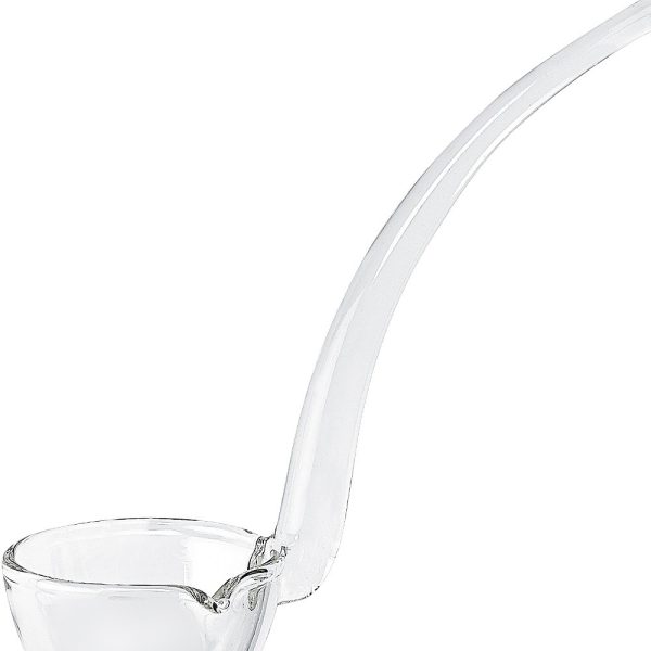 6 Mouth Blown Crystal Gravy  Dressing or Sauce Ladle - Image 3
