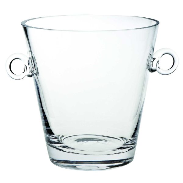 9 Mouth Blown European Glass Ice Bucket or Cooler - Image 2