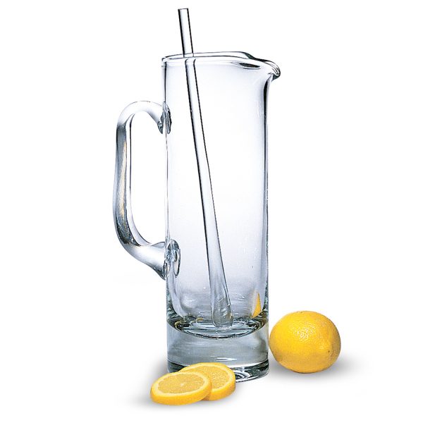 Mouth Blown European Crystal Martini Pitcher and Stirrer  54 oz - Image 3