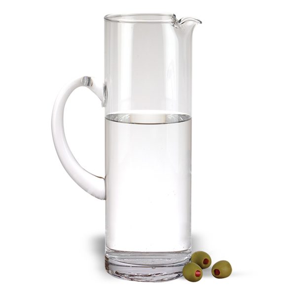 Mouth Blown Ice Tea  Martini or Water Glass Pitcher  54 oz - Image 2