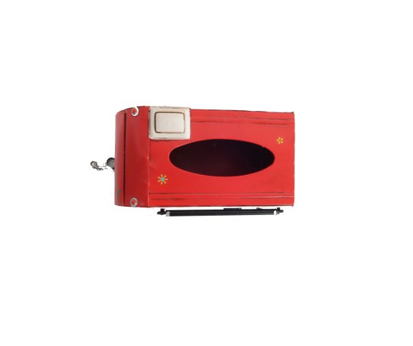 Red Camper Trailer Model Tissue Holder - Image 5