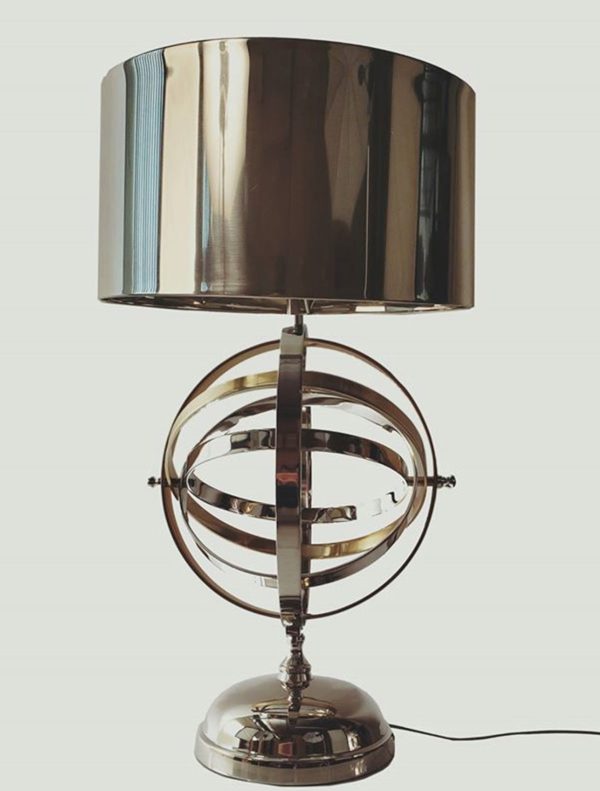 17" Bronze Metal Standard Table Lamp - Image 2