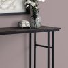 48" Rectangular GreywithBlack Metal Hall Console Accent Table - Image 2