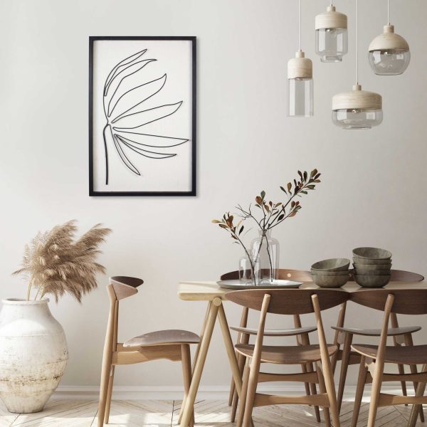 Leafy Stem Wall Art with Matthe Black Finish - Image 2