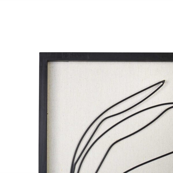 Leafy Stem Wall Art with Matthe Black Finish - Image 3