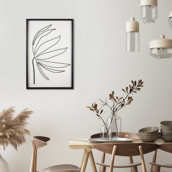 Leafy Stem Wall Art with Matthe Black Finish - Image 4