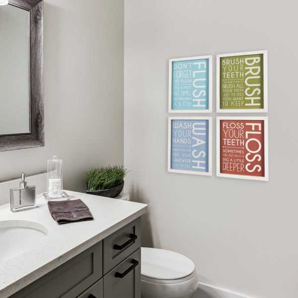 Set of 4 Bathroom Wall Art - Image 2