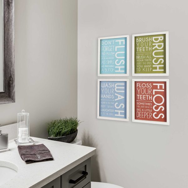 Set of 4 Bathroom Wall Art - Image 4