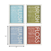 Set of 4 Bathroom Wall Art - Image 5