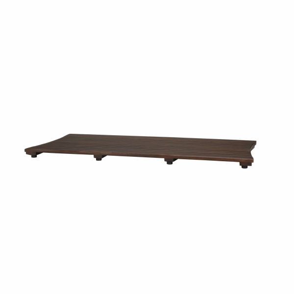 Compact Teak Floor Mat in Brown Finish - Image 5