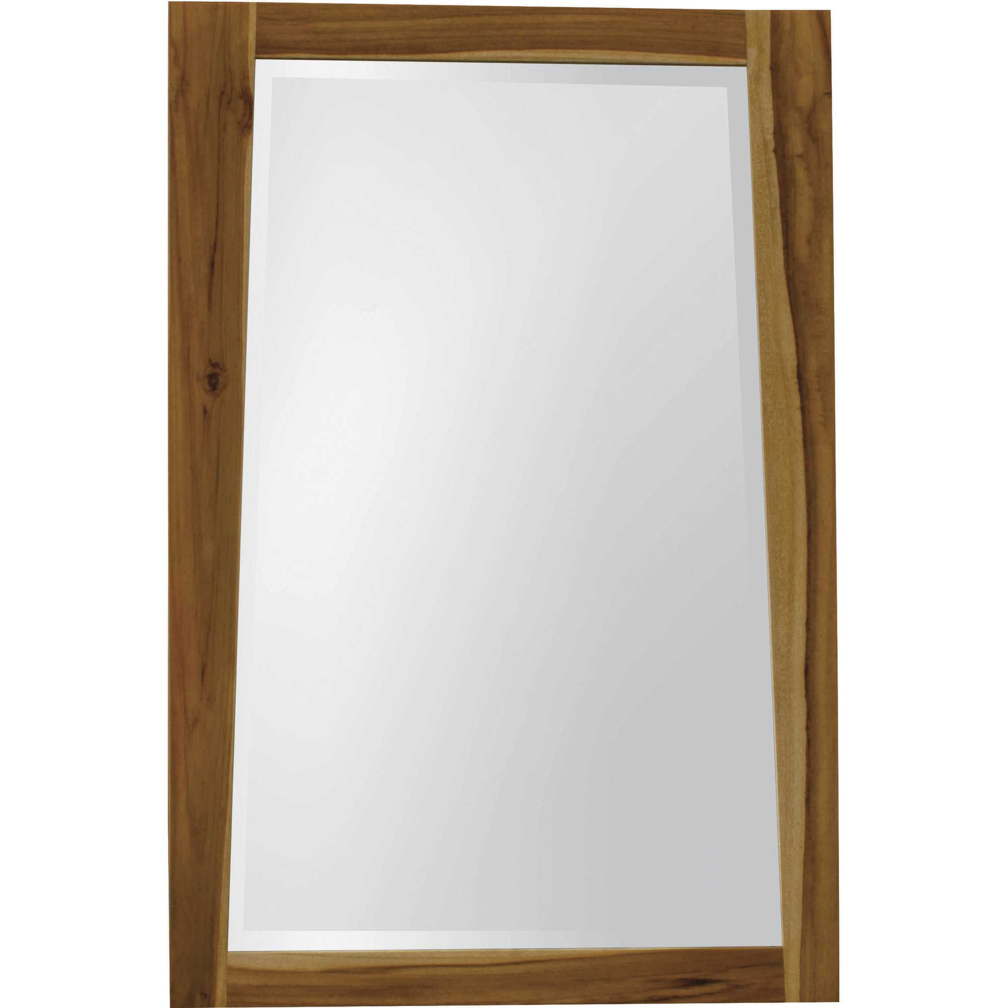 Solid Teak Wall Mirror in Natural Finish - Image 2