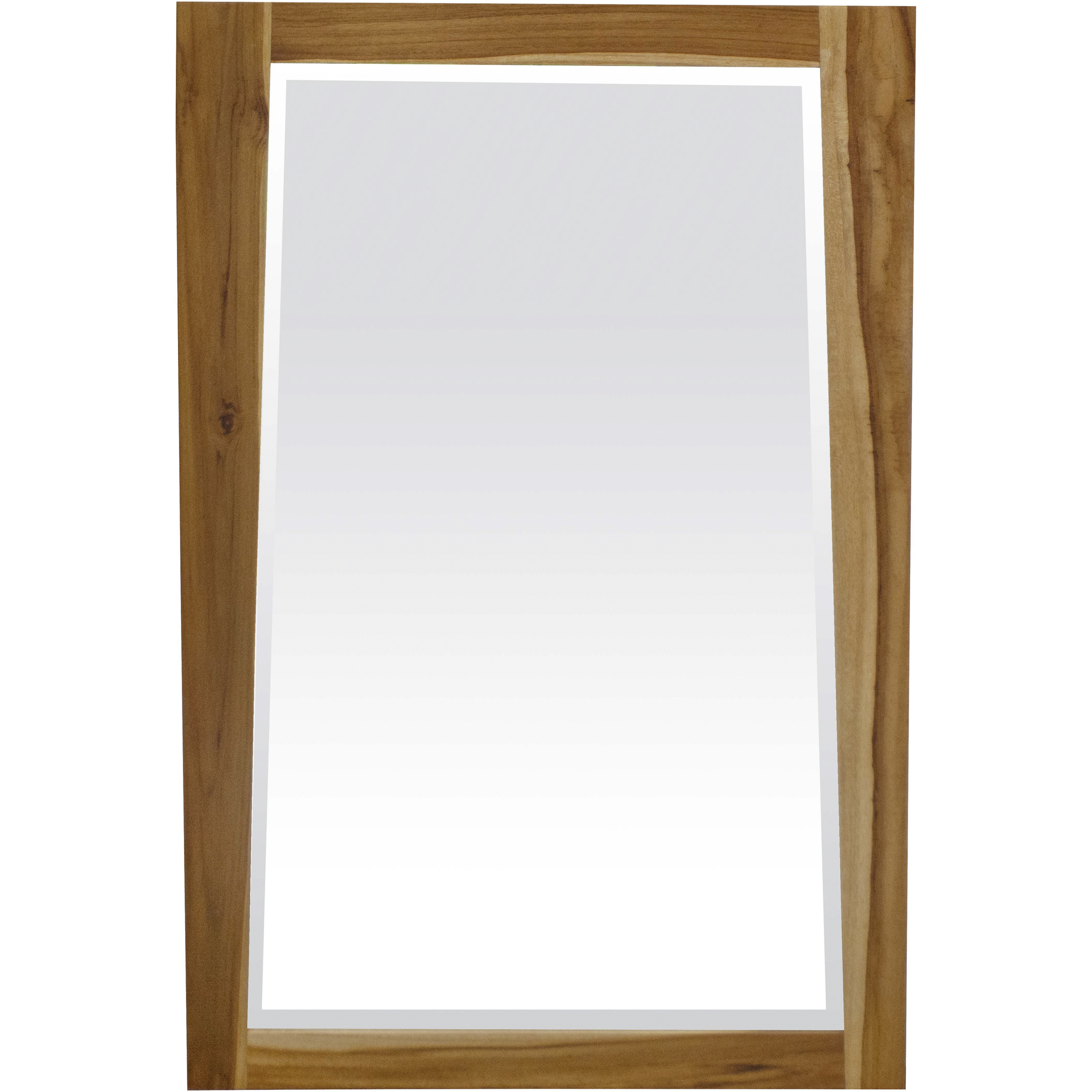 Solid Teak Wall Mirror in Natural Finish - Image 4