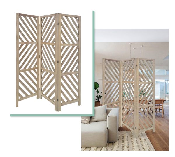 3 Panel Room Divider with Tropical leaf - Image 2