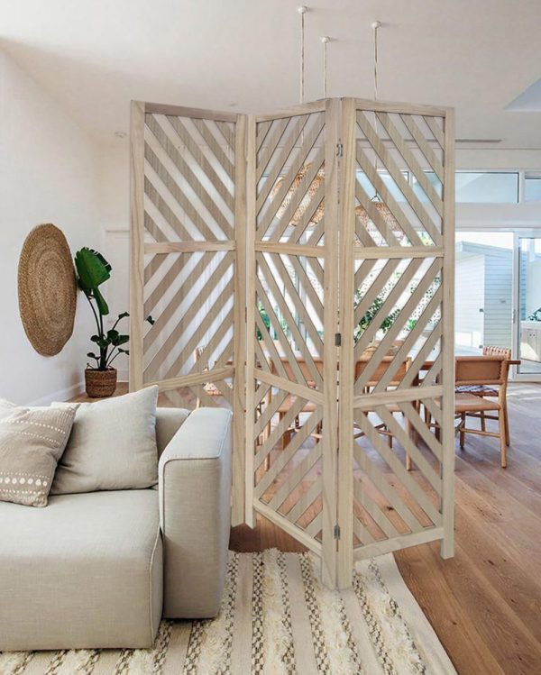 3 Panel Room Divider with Tropical leaf - Image 3