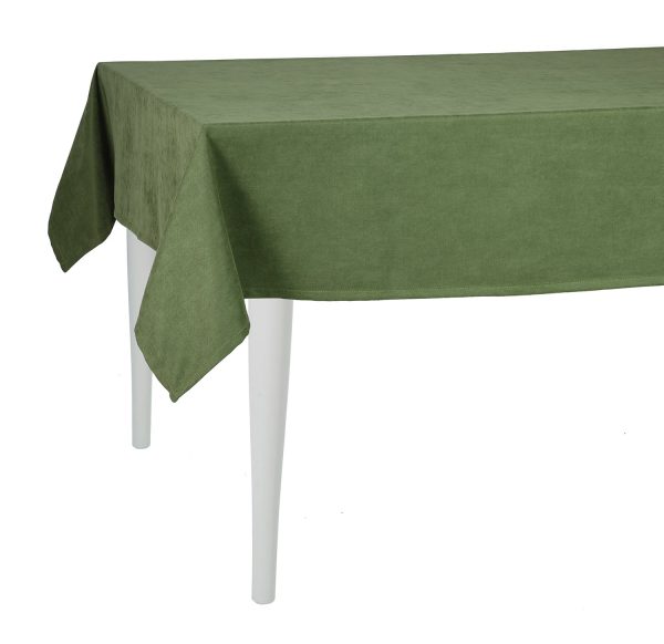 120" Merry Christmas Rectangle Tablecloth in  Green - Image 2