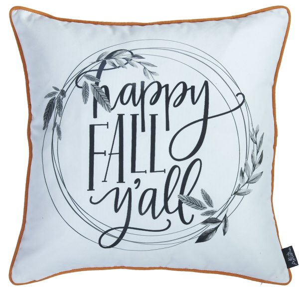 Set of 2 18" Thanksgiving Quote Throw Pillow Cover in Multicolor - Image 2