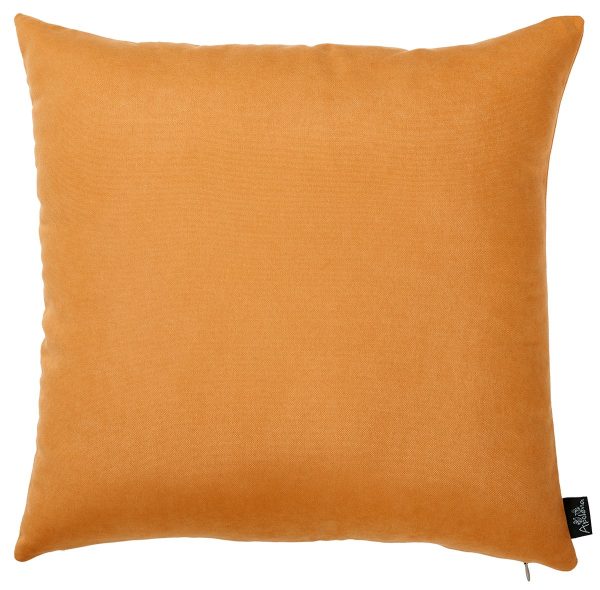 Set of Four 18" Orange Green Pumpkin Halloween Throw Pillow Covers - Image 3