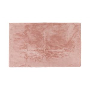 Luxe Faux Rabbit Fur Rectangular Rug 3' x 5'   - Blush Pink
