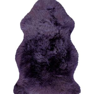 2' x 3' Purple New Zealand Natural Sheepskin Rug