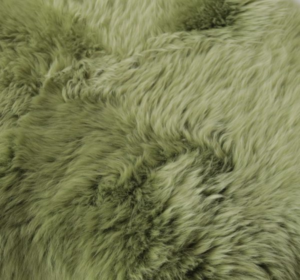 Sage Green New Zealand Natural  Sheepskin Rug - Image 2
