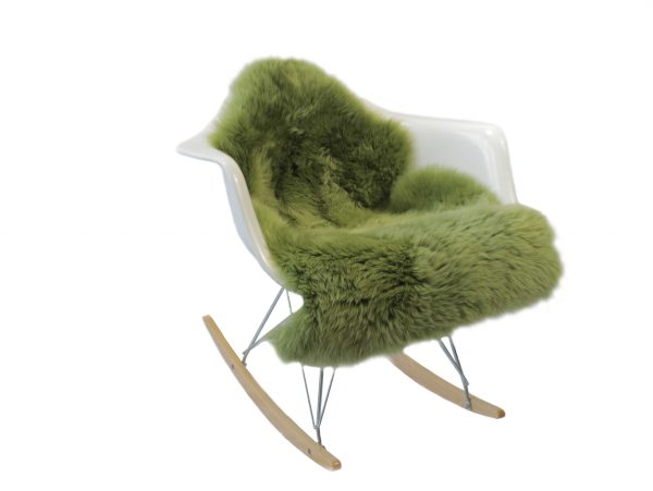 Sage Green New Zealand Natural  Sheepskin Rug - Image 3