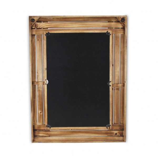 Rectangular Multicolored Wood Framed Mirror - Image 4