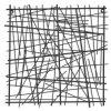 Black Metal Abstract Linear Array Wall Art Decor