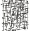 Black Metal Abstract Linear Array Wall Art Decor - Image 2
