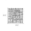 Black Metal Abstract Linear Array Wall Art Decor - Image 5