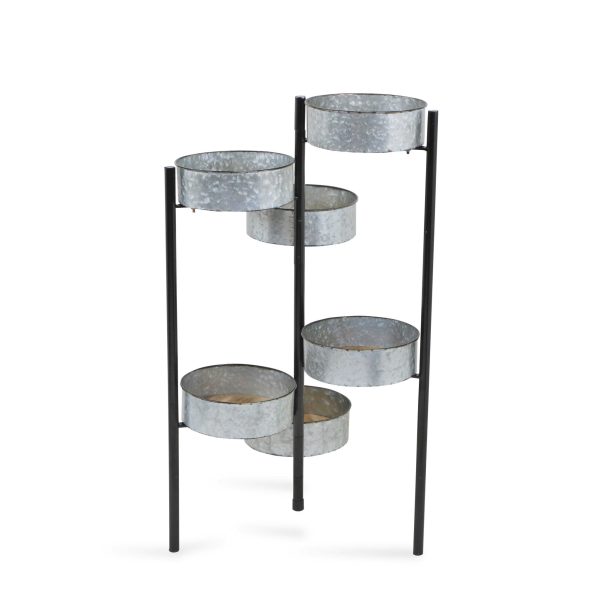 Modern Farmhouse 6 Tier Galvanized Metal Plant Stand - Image 5