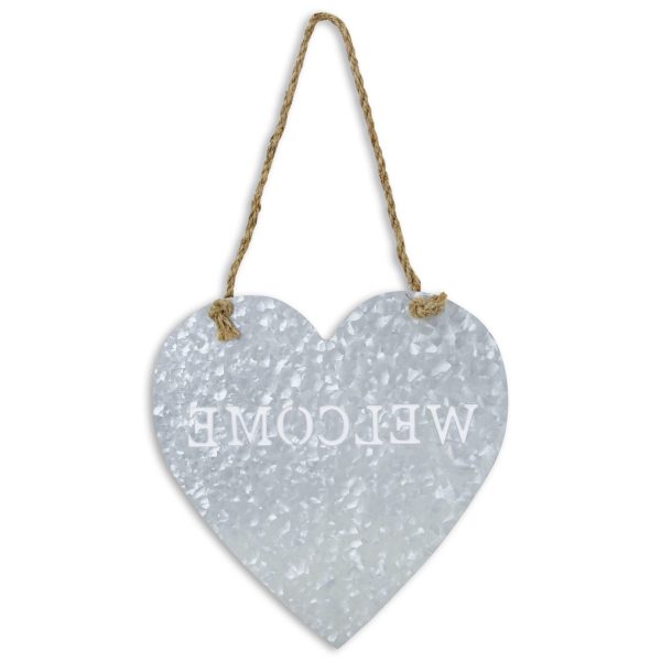 Welcome Gray Galvanized Metal Wall Art - Image 4