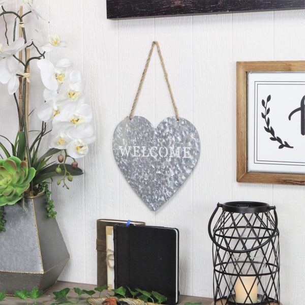 Welcome Gray Galvanized Metal Wall Art - Image 5