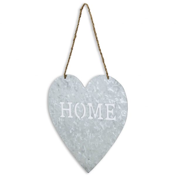 Home Gray Galvanized Cut Out Metal Wall Decor - Image 2