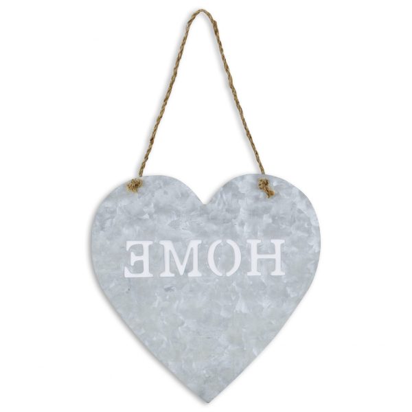 Home Gray Galvanized Cut Out Metal Wall Decor - Image 3