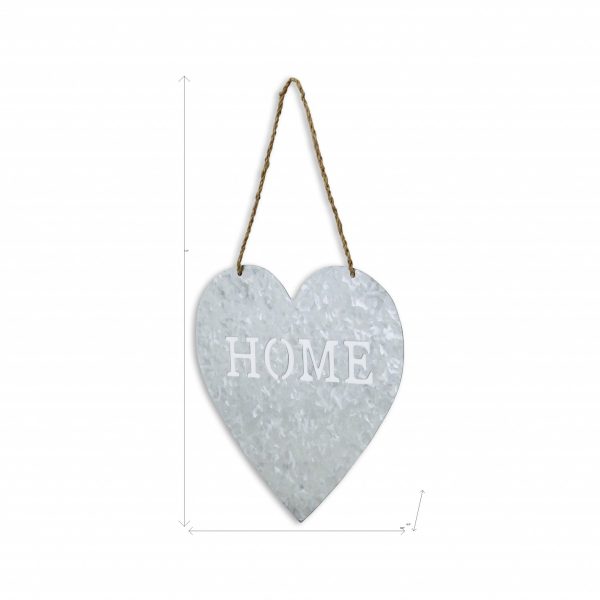 Home Gray Galvanized Cut Out Metal Wall Decor - Image 4