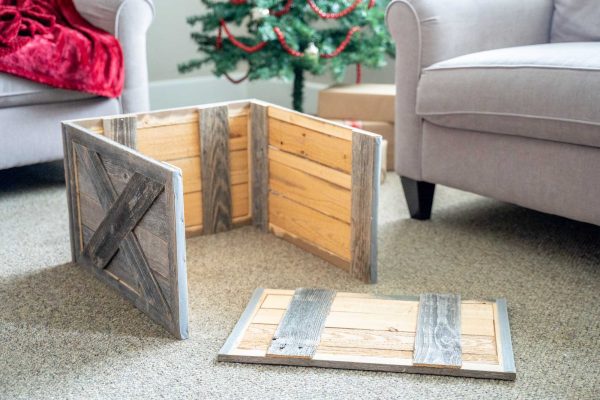 23" Natural Weathered Gray Christmas Tree Collar - Image 4