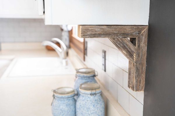 Set of Two Natural Weathered Gray Corbels - Image 2