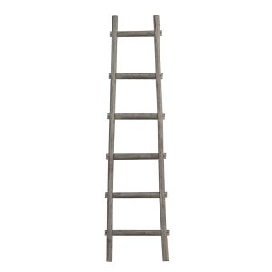 6 Step Grey Decorative Ladder Shelve