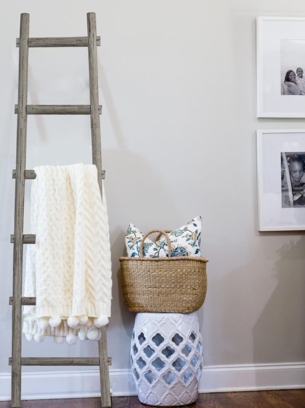 6 Step Grey Decorative Ladder Shelve - Image 4