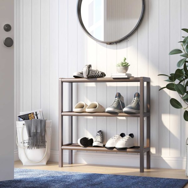 Espresso Brown Versatile Shoe Rack Shelving Unit - Image 4