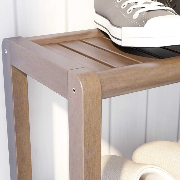 Espresso Brown Versatile Shoe Rack Shelving Unit - Image 5