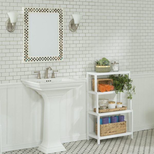 37" Bookcase with 4 Shelves in White - Image 2