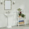 42" Bookcase with 3 Shelves in White - Image 2